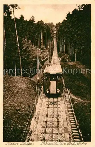 AK / Ansichtskarte Baden Baden Merkurbahn Oberer Teil Kat. Baden Baden