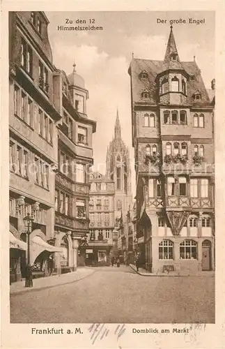 AK / Ansichtskarte Frankfurt Main Domblick mit Markt Kat. Frankfurt am Main