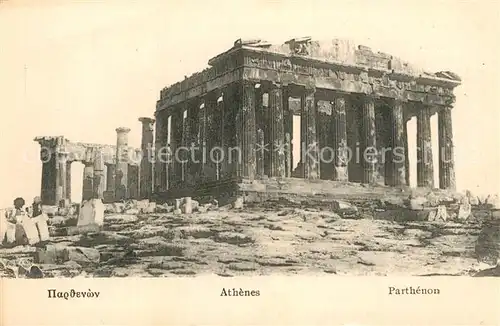 AK / Ansichtskarte Athenes Athen Parthenon Kat. Griechenland