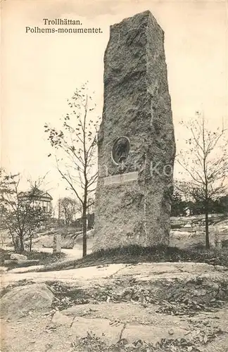 AK / Ansichtskarte Trollhaettan Polhems monumentet Kat. Trollhaettan