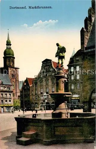 AK / Ansichtskarte Dortmund Marktbrunnen Kat. Dortmund