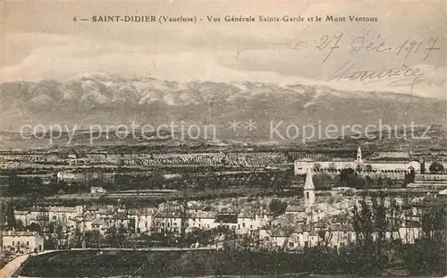 AK / Ansichtskarte Saint Didier Vaucluse Fliegeraufnahme avec le Mont Ventoux Kat. Saint Didier