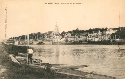 AK / Ansichtskarte Beaumont sur Oise Partie am Fluss Kat. Beaumont sur Oise