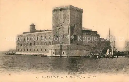 AK / Ansichtskarte Marseille Bouches du Rhone Le Fort St. Jean