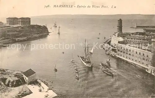 AK / Ansichtskarte Marseille Bouches du Rhone Entree du Vieux Port