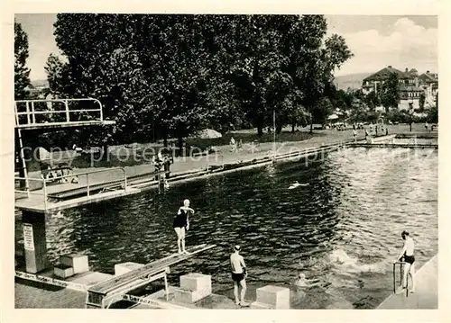 AK / Ansichtskarte Schwarza Thueringer Wald Schwimmbad Wilhelm Pieck Kat. Schwarza Suhl