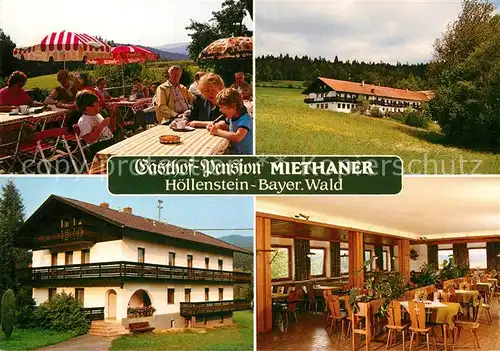 AK / Ansichtskarte Viechtach Bayerischer Wald Gasthof Pension Miethaner Hoellenstein Kat. Viechtach