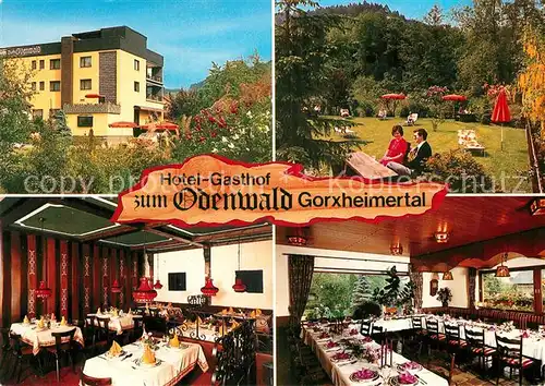AK / Ansichtskarte Gorxheimertal Unterflockenbach Hotel Gasthof Zum Odenwald Kat. Gorxheimertal
