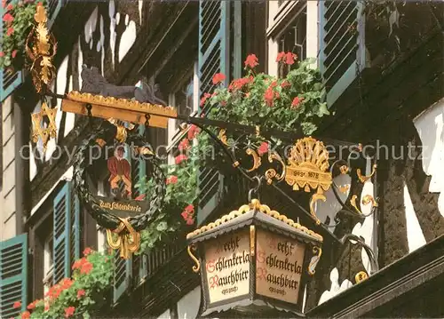 AK / Ansichtskarte Bamberg Historischer Brauereiausschank Schlenkerla Kat. Bamberg