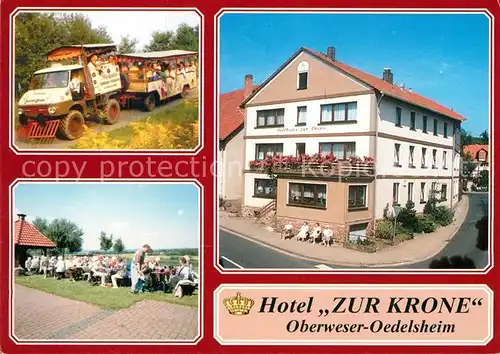 AK / Ansichtskarte Oedelsheim Hotel Zur Krone  Kat. Oberweser