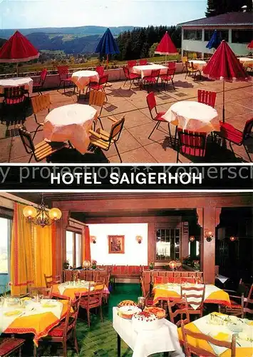 AK / Ansichtskarte Saig Schwarzwald Hotel Saigerhoeh Kat. Lenzkirch