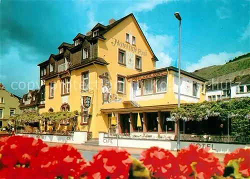 AK / Ansichtskarte Assmannshausen Hotel Cafe Post Rheinterrasse