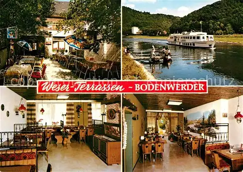 AK / Ansichtskarte Bodenwerder Weser Terrassen Kat. Bodenwerder
