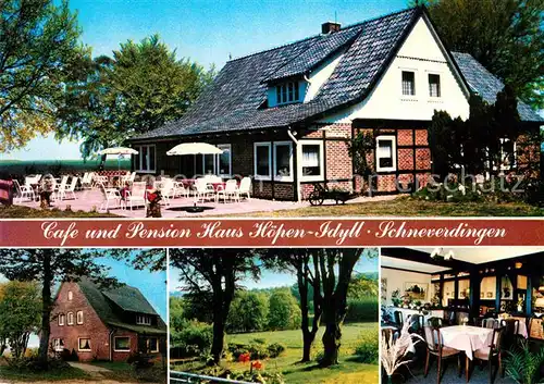 AK / Ansichtskarte Schneverdingen Cafe Pension Haus Hoepen Idyll Kat. Schneverdingen