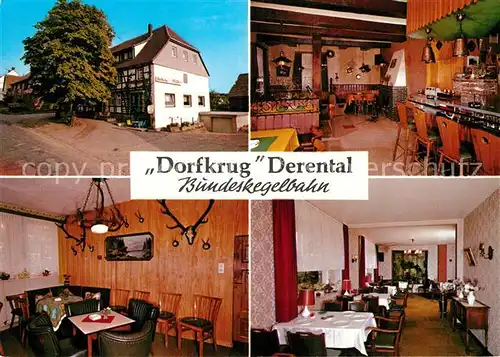 AK / Ansichtskarte Derental Dorfkrug Bundeskegelbahn Kat. Derental