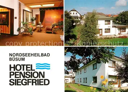 AK / Ansichtskarte Buesum Nordseebad Hotel Pension Siegfried Kat. Buesum