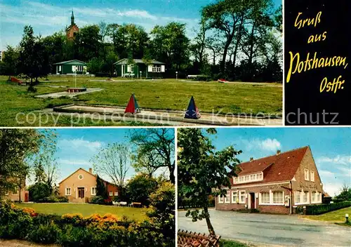 AK / Ansichtskarte Potshausen Minigolfplatz Dorfansicht Kat. Ostrhauderfehn