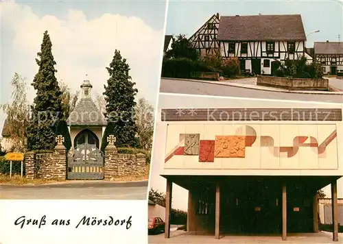 AK / Ansichtskarte Moersdorf Hunsrueck Kapelle Fachwerkhaus Moderne Architektur Kat. Moersdorf