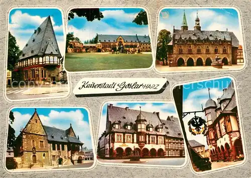 AK / Ansichtskarte Goslar Brusttuch Rathaus Historische Gebaeude Hotel Kaiserworth Kat. Goslar