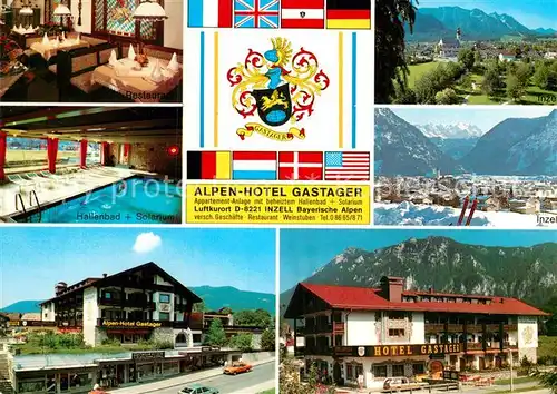 AK / Ansichtskarte Inzell Alpen Hotel Gastager Hallenbad Solarium Park  Kat. Inzell