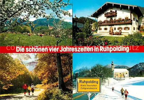 AK / Ansichtskarte Ruhpolding Vier Jahreszeiten  Kat. Ruhpolding