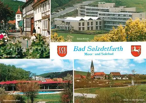 AK / Ansichtskarte Bad Salzdetfurth Salze Klinik Thermalsolebad Kurpark Kirche  Kat. Bad Salzdetfurth