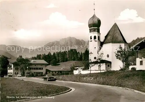 AK / Ansichtskarte Oberau Berchtesgaden Kirche Untersberg Kat. Berchtesgaden