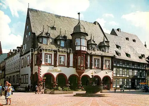 AK / Ansichtskarte Goslar Marktplatz Hotel Kaiserworth Kat. Goslar