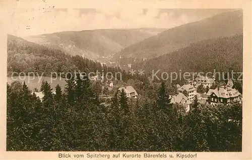 AK / Ansichtskarte Baerenfels Erzgebirge Kipsdorf Spitzberg  Kat. Altenberg
