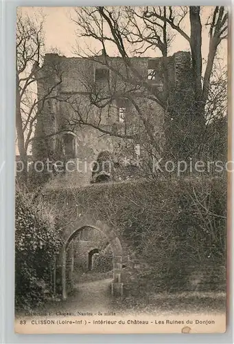 AK / Ansichtskarte Clisson Chateau Ruines du Donjon Kat. Clisson