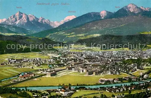 AK / Ansichtskarte Innsbruck Panorama mit Serles Habicht Salie Kat. Innsbruck