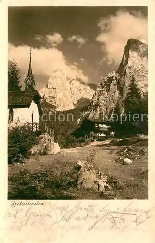 AK / Ansichtskarte Hinterbaerenbad Dorfmotiv mit Kirche Kat. Kaisertal