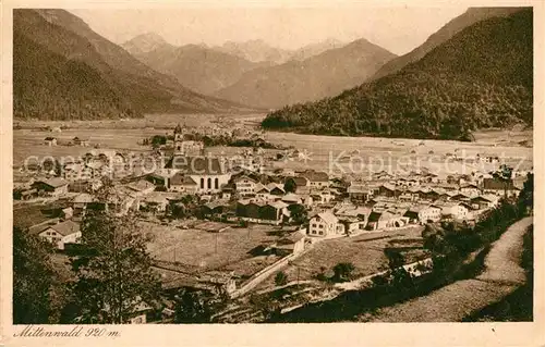 AK / Ansichtskarte Mittenwald Bayern Panorama Kat. Mittenwald