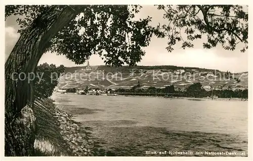 AK / Ansichtskarte Ruedesheim Rhein National Denkmal Kat. Ruedesheim am Rhein