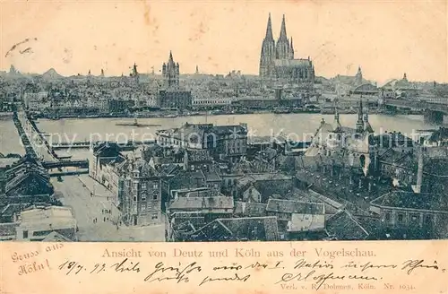 AK / Ansichtskarte Koeln Rhein Dom Ortsansicht Kat. Koeln