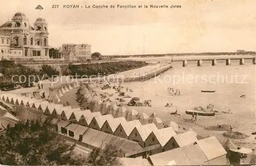 AK / Ansichtskarte Royan Charente Maritime La Conche de Foncillon et la Nouvelle Jetee Kat. Poitiers Charentes