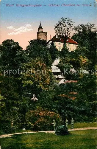 AK / Ansichtskarte Cirey sur Vezouze Schloss Chatillon Kriegsschauplatz Kat. Cirey sur Vezouze