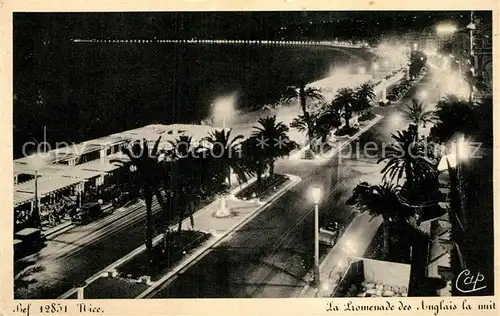 AK / Ansichtskarte Nice Alpes Maritimes Promenade des Anglais la nuit Kat. Nice