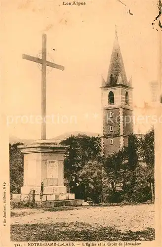 AK / Ansichtskarte Notre Dame du Laus Eglise et la Croix de Jerusalem Clocher Kat. Saint Etienne le Laus