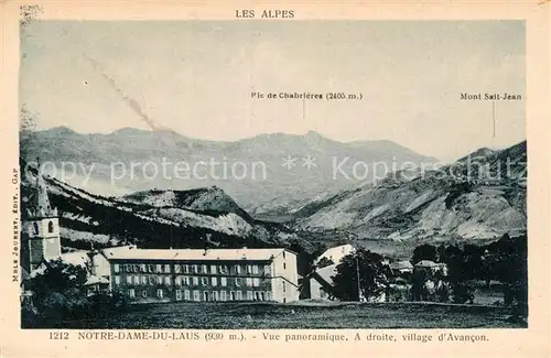 AK / Ansichtskarte Notre Dame du Laus Vue panoramique a droite Village d Avancon Les Alpes Kat. Saint Etienne le Laus