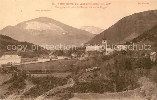 AK / Ansichtskarte Notre Dame du Laus Vue generale prise du Rocher ou niche l aigle Montagnes Kat. Saint Etienne le Laus