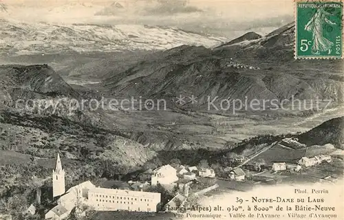 AK / Ansichtskarte Notre Dame du Laus Vue panoramique Vallee de l Avance Village d Avancon Alpes Kat. Saint Etienne le Laus
