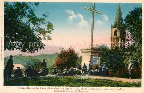 AK / Ansichtskarte Notre Dame du Laus Clocher de la Basilique Croix de Jerusalem Kat. Saint Etienne le Laus