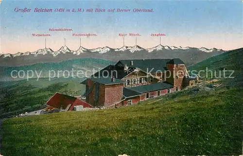 AK / Ansichtskarte Grosser Belchen mit Blick auf Berner Oberland Alpen Kat. Guebwiller