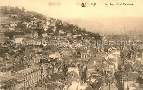 AK / Ansichtskarte Liege Luettich Les Remparts et Panorama Kat. Luettich