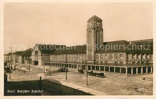 AK / Ansichtskarte Basel BS Badischer Bahnhof Kat. Basel