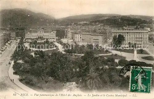 AK / Ansichtskarte Nice Alpes Maritimes Vue panoramique de l Hotel des Anglais Jardin Casino Municipal Kat. Nice