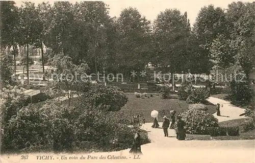 AK / Ansichtskarte Vichy Allier Un coin du Parc des Celestins Kat. Vichy