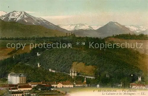 AK / Ansichtskarte Betharram Vue generale le Calvaire et les Montagnes Kat. Saint Pe de Bigorre