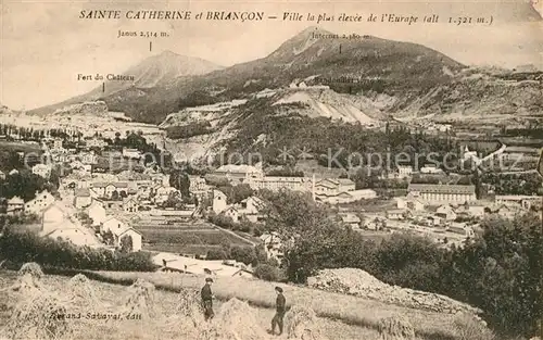 AK / Ansichtskarte Sainte Catherine Briancon Panorama Ville la plus elevee de l Europe